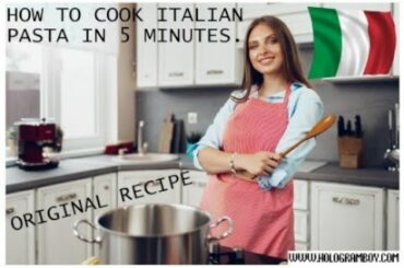 HOW TO COOK THE ITALIAN PASTA IN 5 MINUTES. ORIGINAL RECIPE (AUDIO GUIDE)