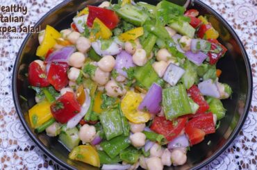 Italian Chickpea Salad Recipe | Healthy Italian Chickpea Salad | HINDI/URDU | Easy & Tasty | HCF