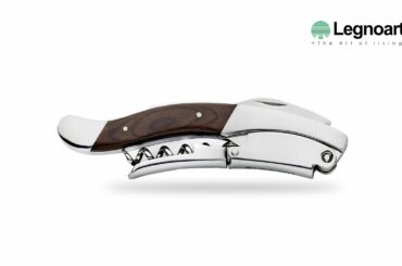 GHEMME - Corkscrew in Stainless Steel and Long Lever Handle