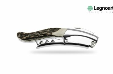 GHEMME - Corkscrew in Stainless Steel and Long Lever Handle