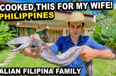 I COOKED FRESH EEL FOR MY FILIPINA WIFE! ITALIAN FILIPINA FAMILY