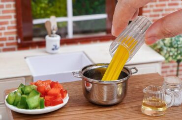 *MINI* Spaghetti Recipe | ASMR Miniature Cooking Real Food