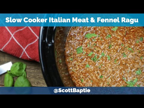 Tasty Italian Meat & Fennel Ragu Recipe – Slow Cooker Recipe Tasty Italian Meat & Fennel Ragu Recipe - Slow Cooker Recipe