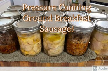 2111~ Pressure Canning Breakfast Sausage And Hot Italian Sausage!~ Food Preservation!