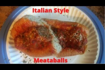 Italian Meatballs, With Beef + Veal.. Its a Spicy Meataball :)
