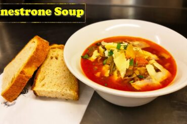 Italian minestrone soup recipe | vegetarian minestrone soup recipe