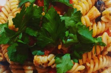 Italian recipe:fusilli  con sugo di pesce spada!