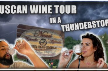 Wine Tasting in a HUGE THUNDERSTORM | Tuscany Italy | Toscana Wine  Tour