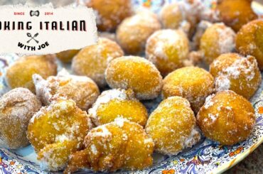 World's Most delicious Pumpkin Fritters from Sardinia Cooking Italian with Joe