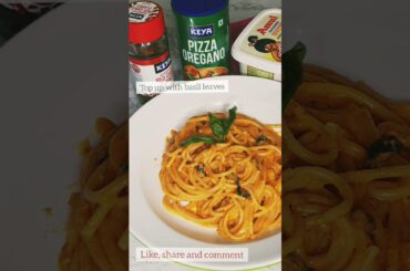 Pink sauce spaghetti | Pasta Recipe | Spaghetti recipe | Italian cuisine |