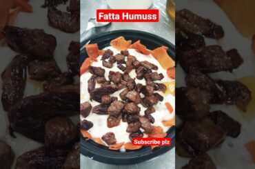 Fatta Hummus Making For Customer#shorts #youtubeshorts #whatsappstatus #arabicfood #italianfood