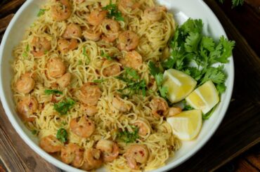 Shrimp Scampi Spicy || 15 Minute Shrimp Scampi Pasta Recipe || Vini's Diaries