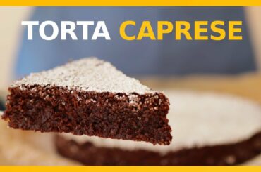 Torta Caprese Recipe | Flourless Italian Chocolate Cake #shorts
