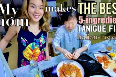 10 minute Simple Quick and Easy 5 Ingredients Tanigue Fish Recipe Italian-style home cooking vlog