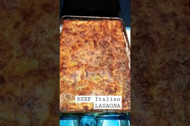 How to Cook The Perfect AUTHENTIC Italian  Beef Lasagna|Beef Lasagna  Recipe#shorts#beeflasagna