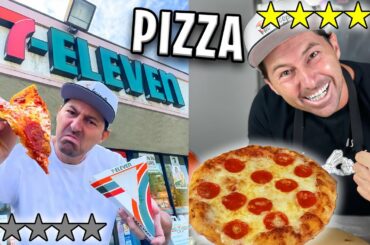 Italian Pizza Master Tries 7-Eleven Pizza.. AND I REMADE IT!