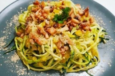 The best rawvegan carbonara recipe ever! 2 raw chefs in Italy!