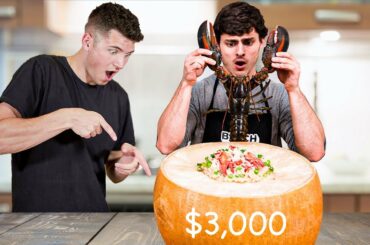 Lobster Risotto In A $3,000 Parmesan Cheese Wheel