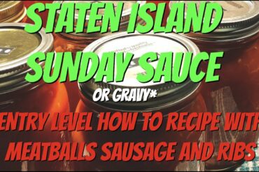 Staten Island Italian Sunday Sauce with Meatballs Sausage and Country Ribs How To Recipe