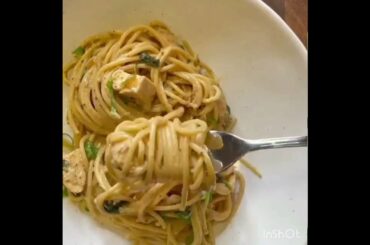 How to make Creamy Pasta With Spinach and Chicken#Shorts#|Italian food