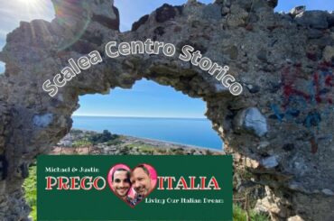 Scalea, Italy - Medieval Castle Ruin, Walk Through Centro Storico & Lunch at Tari - Episode 8