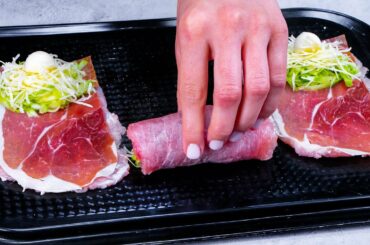 According to an ITALIAN recipe. MEAT rolls for a FESTIVE meal