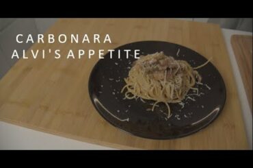(ASMR) (No Talking) How to make an authentic Italian Carbonara