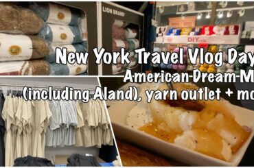 American Dream Mall, Lion Brand Yarn Outlet, and Italian Food | Aland in | NY Travel Vlog Day 1