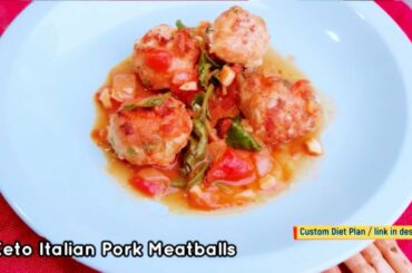 How To Make Keto Italian Pork Meatballs | Easy Keto Recipes #keto