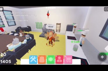 Showing my new restaraunt, and also trying to get Italian food in my menu (Restaraunt Tycoon 2)