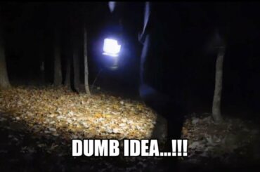 DOWNBEAT SOLO CAMPING: Night Hiking; Cemetery; Mushroom Recipe; Italian Wine; new Propane Heater