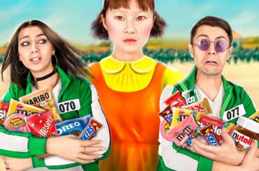 Trying the Squid Game/ How to Sneak Candies into Squid Game