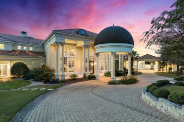This $9,900,000 Elegant Italian Villa in Austin features Dramatic Formal Details