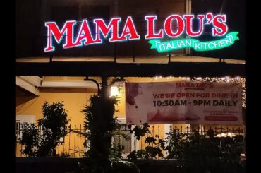 Dinner at Mama Lou's Italian Restaurant