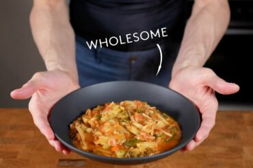 MINESTRONE - The Italian Way to eat a LOT OF DELICIOUS VEGETABLES  (High Volume Food Recipe)