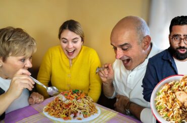 My ITALIAN PARENTS try BHEL PURI for the FIRST TIME!