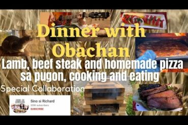 collaboration with @Sino si Richard  How to cook steak , pizza on a homemade brick oven