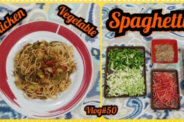 How To Cook Chicken Vegetable Spaghetti | Chicken Vegetable Spaghetti Recipe | Quick and Easy Recipe