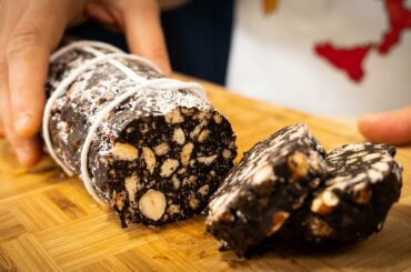 How to Make CHOCOLATE SALAMI | Italian Dessert Recipe