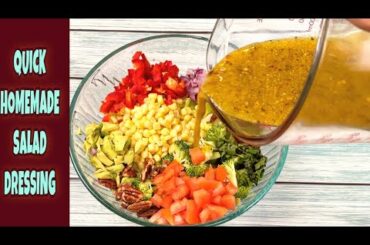Quick Salad Dressing Recipe That Make You Eat Salad Everyday!! Zesty Italian Salad Dressing Recipe