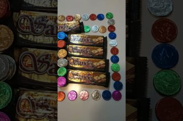 Sando Italian Recipe VS Fancy Chocolate Coin, So Yummy Chocolate, ASMR, Lot of Candies