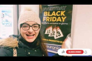 Weekend Vlog with Indian mom in Italy . Black Friday vlog