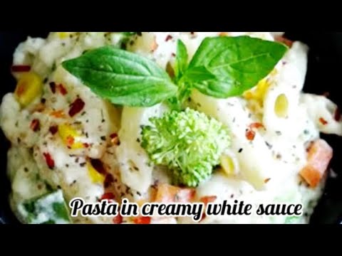 Pasta in white sauce/white pasta recipe/ Italian pasta/authentic white pasta recipe /quick and easy Pasta in white sauce/white pasta recipe/ Italian pasta/authentic white pasta recipe /quick and easy