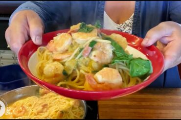 Spaghetti with Shrimp in Sunny Mariana Sauce