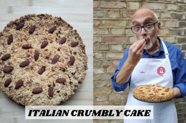 ITALIAN ALMOND CRUMBLY CAKE (Torta Sbrisolona) - Easy Recipe