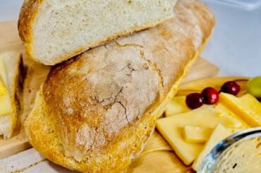 Italian Bread Homemade. Easy recipe. Bruschetta Bread. #italiancooking #italianbread #bread