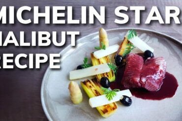 Fine dining HALIBUT RECIPE (How To Poach Fish In Red Wine At Home)