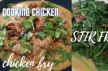 COOKING CHICKEN WITH HEAVY WHIPPING CREAM/STIR FRY/CRISPY FRY