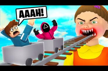 ROBLOX CART RIDE INTO THE SQUID GAME DOLL CHALLENGE