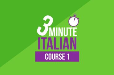 Lesson 2c of the  Italian course